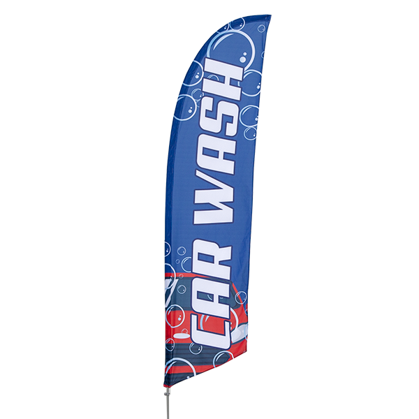 3m Outdoor CAR WASH Flag Feather Banner Feather Flags with Base