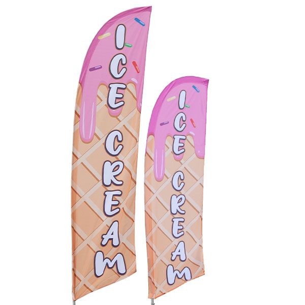 HIGH QUALITY OUTDOOR PVC ICE CREAM BANNERS SHOP SIGN ADVERT ART WORK READY 3 