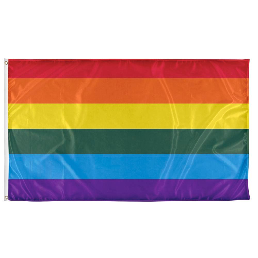 3x5 3'x5' Gay Pride State of Ohio Rainbow Polyester Flag Fade Resistant 