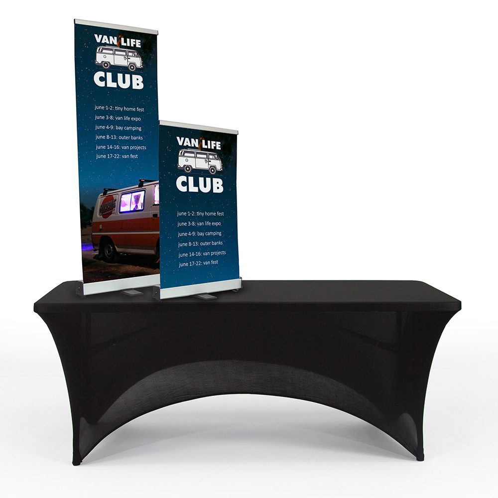 Tabletop Roll Up Basic Banner Vispronet