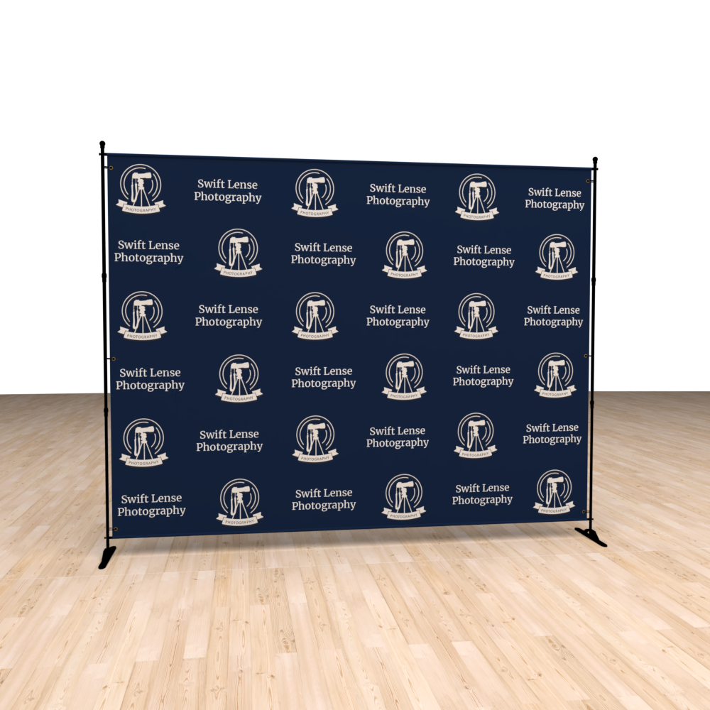 In-house Step and Repeat EVENT Banner 5' x 6' Feet digital photography backdrop 