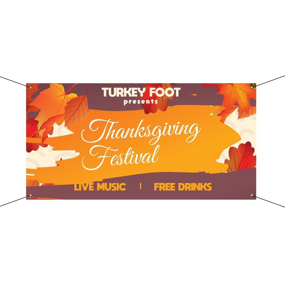 HAPPY THANKSGIVING Advertising Vinyl Banner Flag Sign Many Sizes Available 