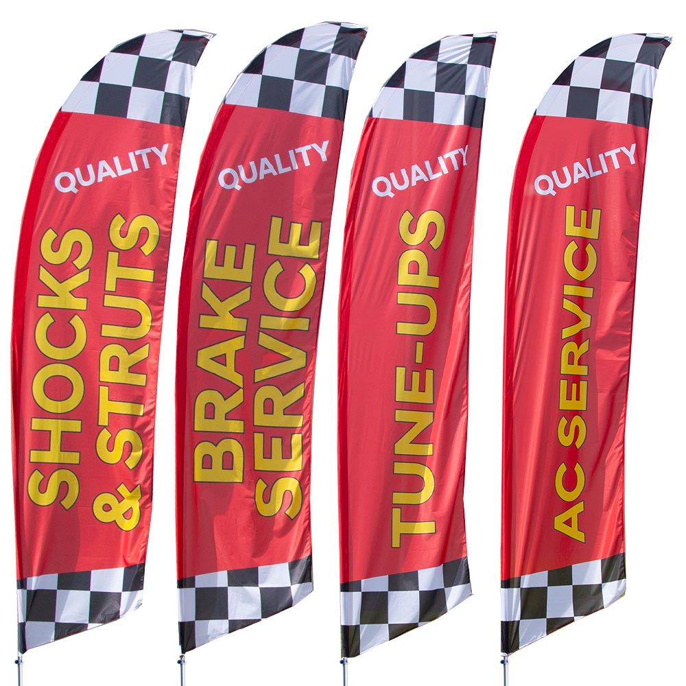 FLAG ONLY Brake Special 12ft Feather Banner Swooper Flag 