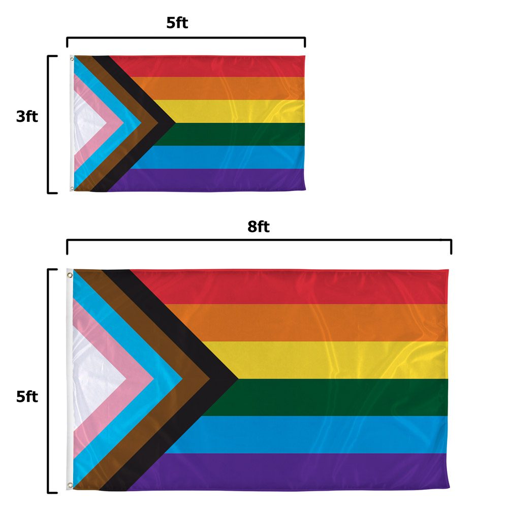 Transgender Progress Pride Flag LGBTQ POC Transgender Flag Vibrant