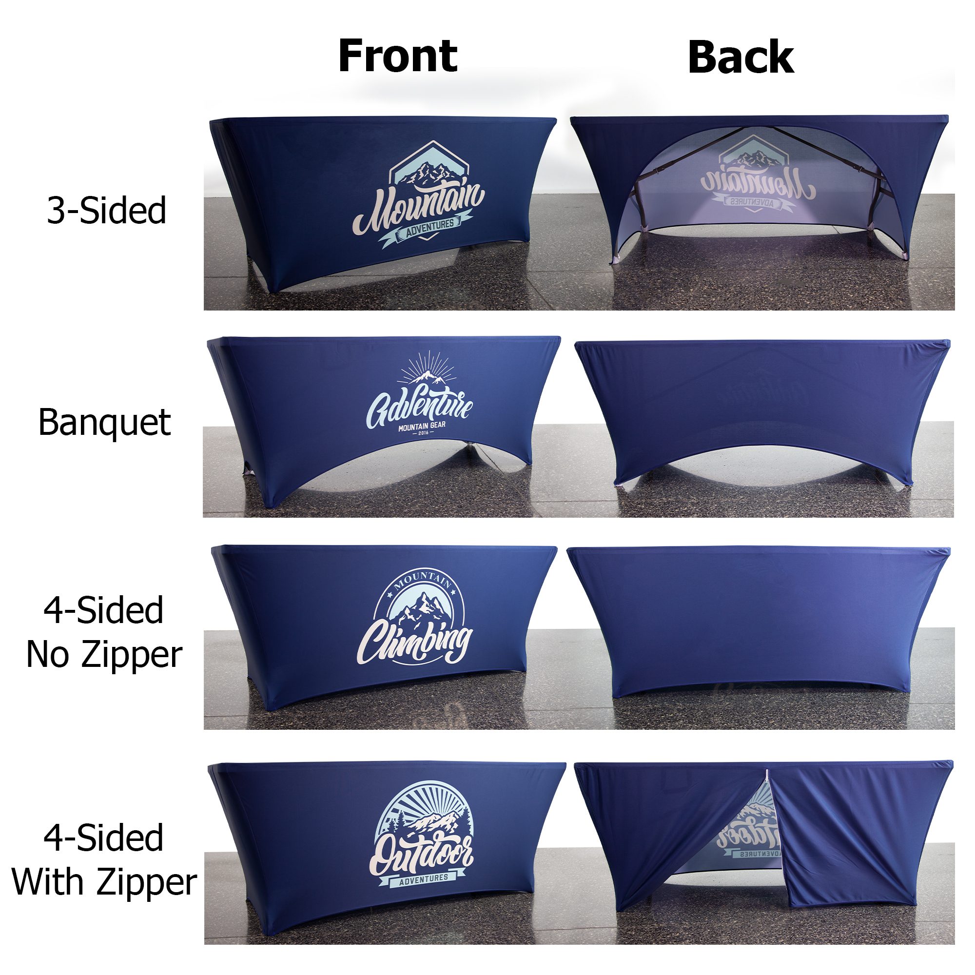 Custom Stretch Table Covers, Free Shipping