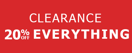 Save 20% by shopping our clearance category