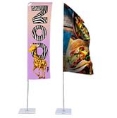Portable Flagpoles for Advertising Flags & Banners