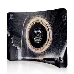 Curve pillow case backdrop banner