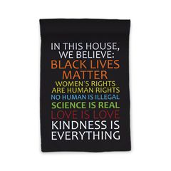 In This House We Believe Garden Flag