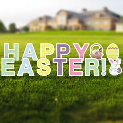 Happy Easter Yard Sign Letters