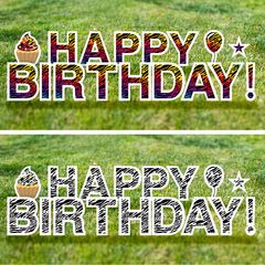 Zebra Print Yard Signs