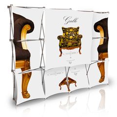 Stretch Panel Pop Up Booth 9.8ft x 7.4ft - 4305