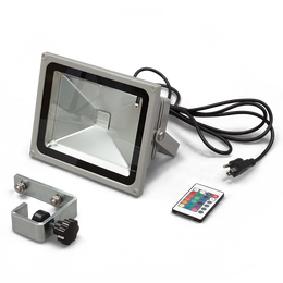 Silver 30W RGB LED Flood Light with Bracket