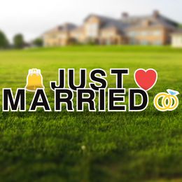 Just Married yard signs