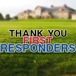 Thank You First Responders Yard Letters