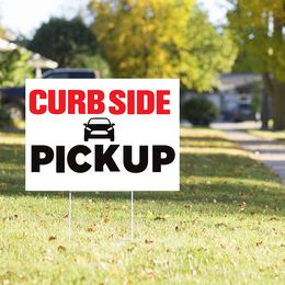 Curbside Pickup Yard Sign