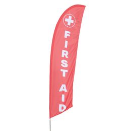First Aid Feather Flag