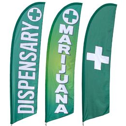 Marijuana Dispensary Feather Flag