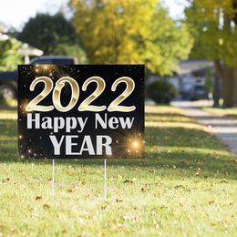 2021 Happy New Year Yard Sign