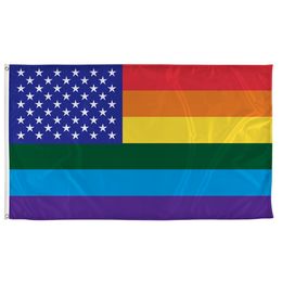 Rainbow American Flag