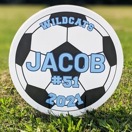 Soccer personalized yard sign
