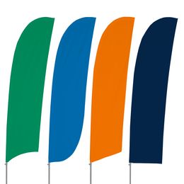 Solid Color Feather Flag Kit