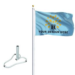 Flagpole Standard with Car Base Deluxe