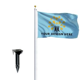 Flagpole Standard with Ground Stake