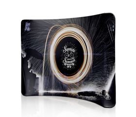 Curve pillow case backdrop banner