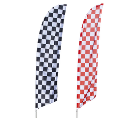 Checkered Feather Flag Kit