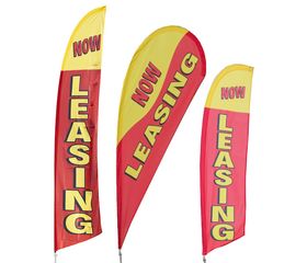 Now Leasing Feather Flag Kit