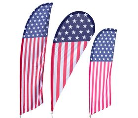 USA Stars and Stripes Feather Flag Kit