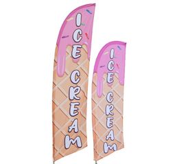 Ice Cream Feather Flag Kit