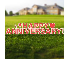 happy anniversary yard signs