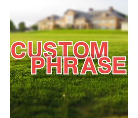 Custom Yard Letters Set
