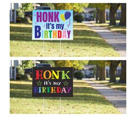 Honk It's My Birthday Signs