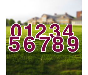 Yard Numbers Sign Set