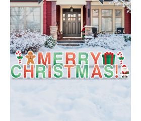 Merry Christmas yard letters