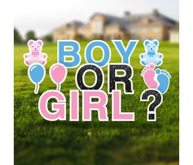 Gender Reveal Signs For Yards