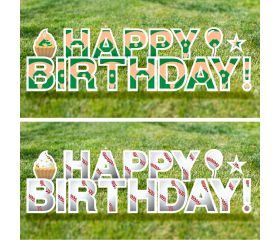 Baseball Yard Letters