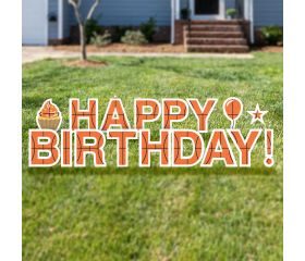 Basketball Yard Letters