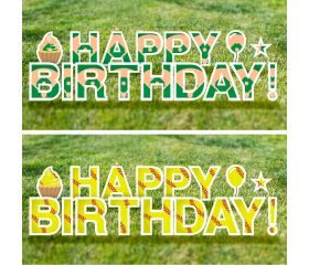 Softball Yard Letters