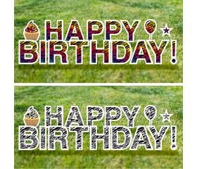 Zebra Print Yard Signs