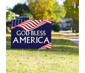 God Bless America Yard Sign