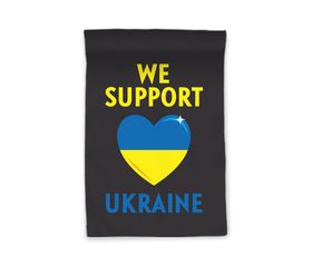 We Support Ukraine Garden Flag