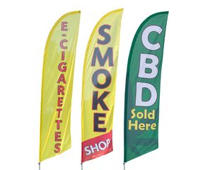Smoke Shop Feather Flags