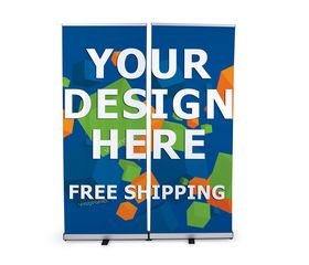 Retractable banner stand walls