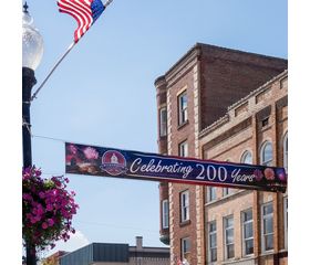 Across the street banner