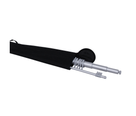 Telescoping flagpole pole set