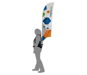 Backpack Feather Flag
